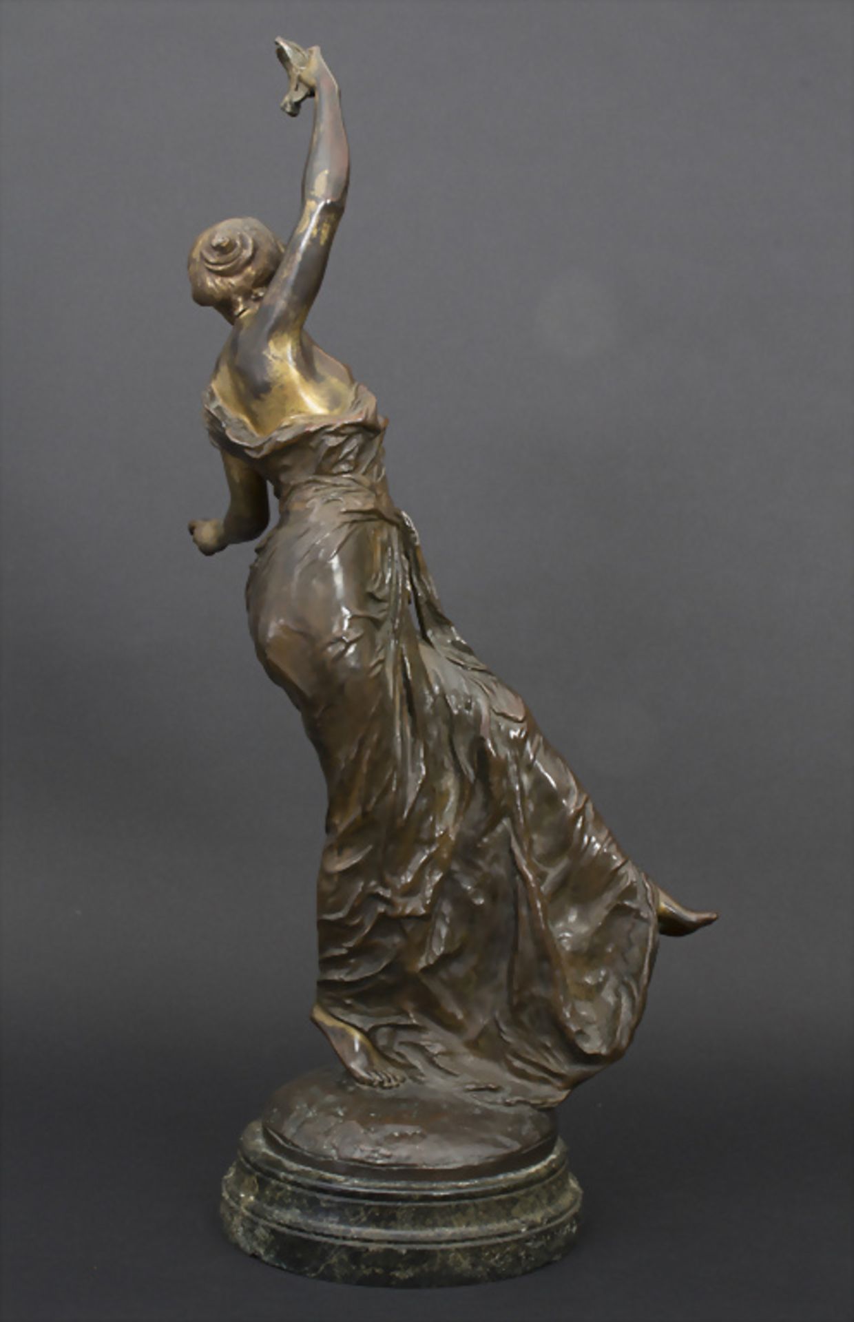 Gustave Dussart (Lille 1875 -1952 Amiens), Bronzeplastik 'Der Tanz', Frankreich, um 1890 - Bild 3 aus 7