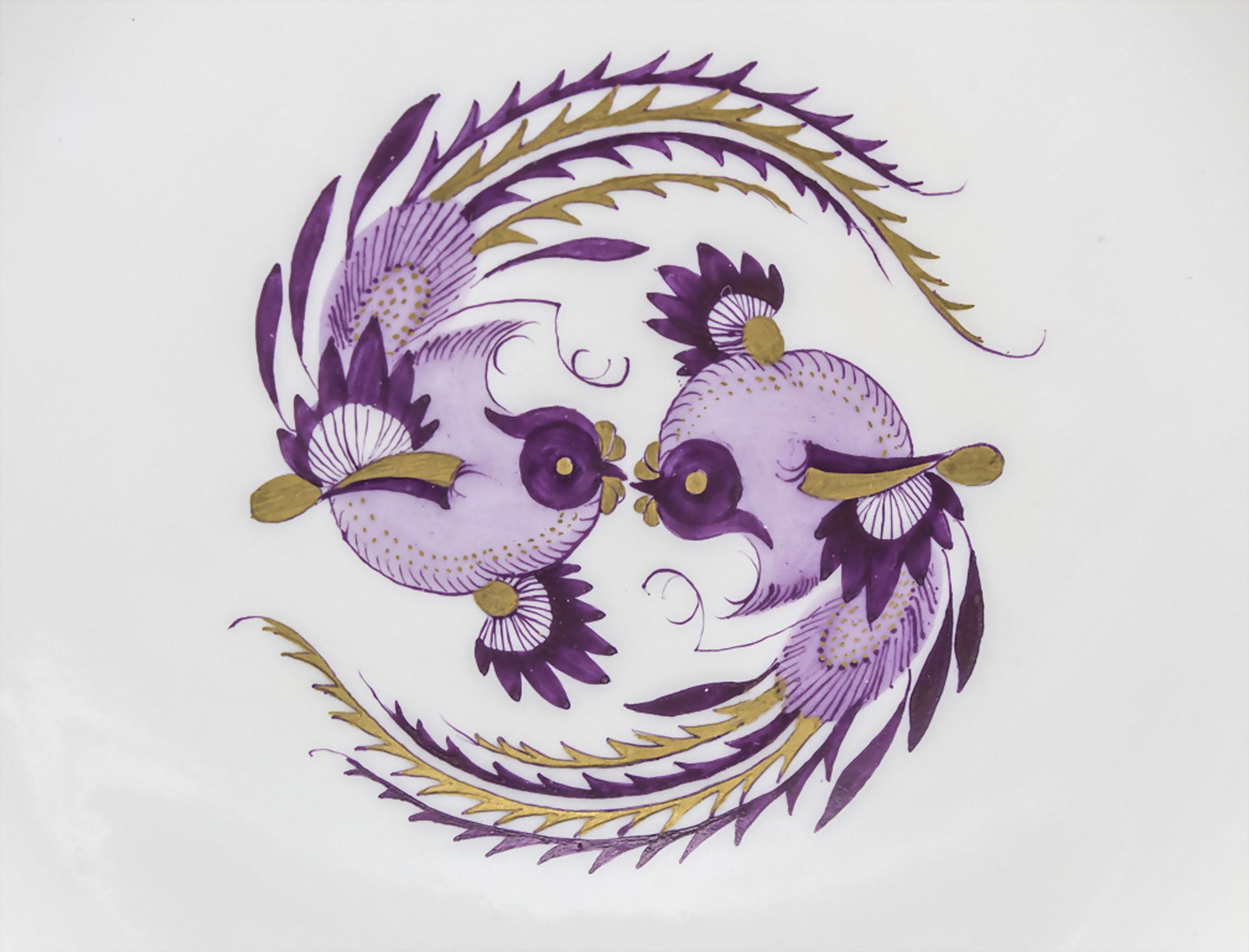 Speiseteller 'Reicher Drache' / A dinner plate with 'Rich Dragon' decoration, Meissen, Ende 19. Jh. - Bild 2 aus 3