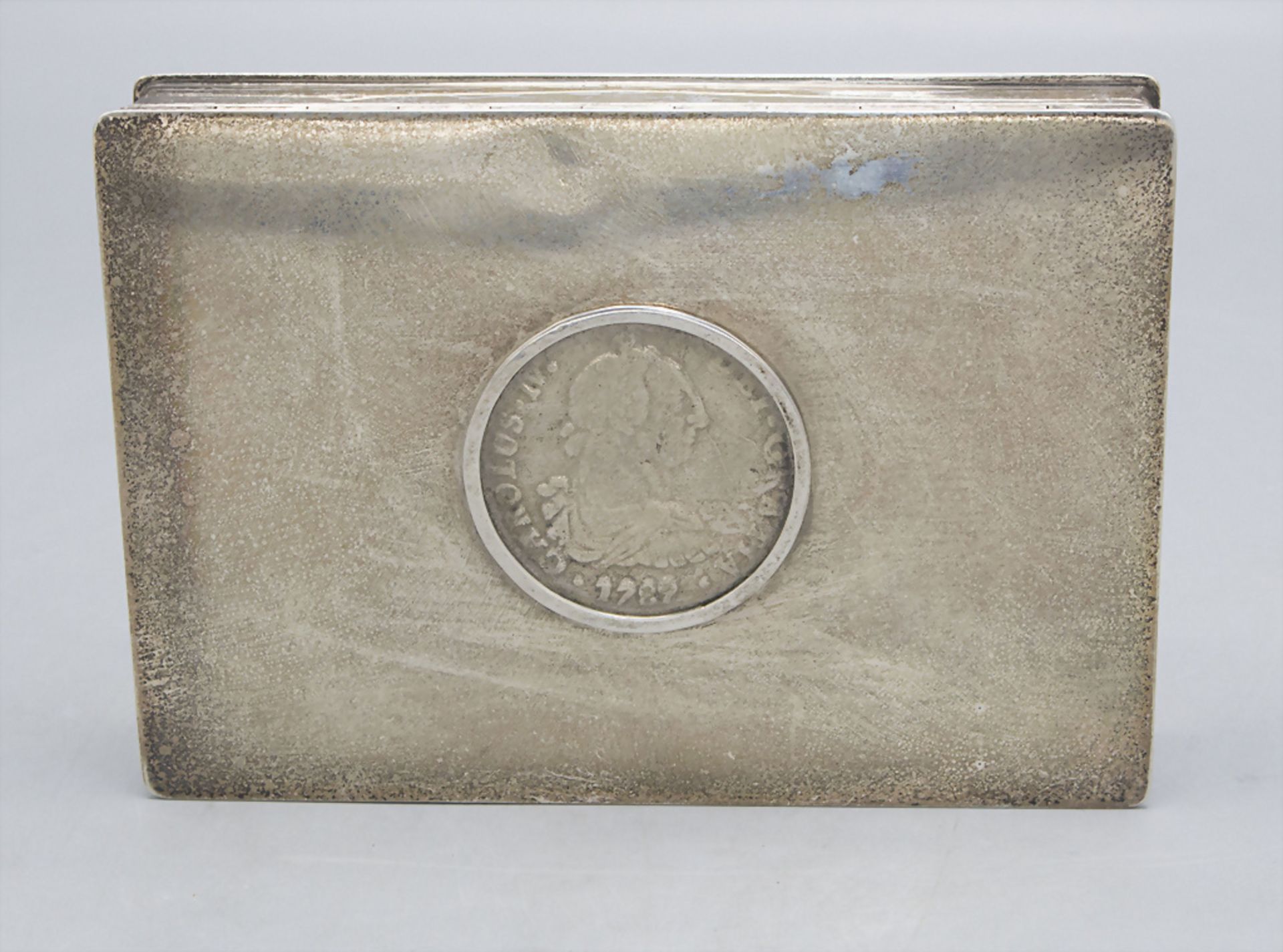 Zigarettendose / A silver cigarette box, um 1930 - Bild 2 aus 8