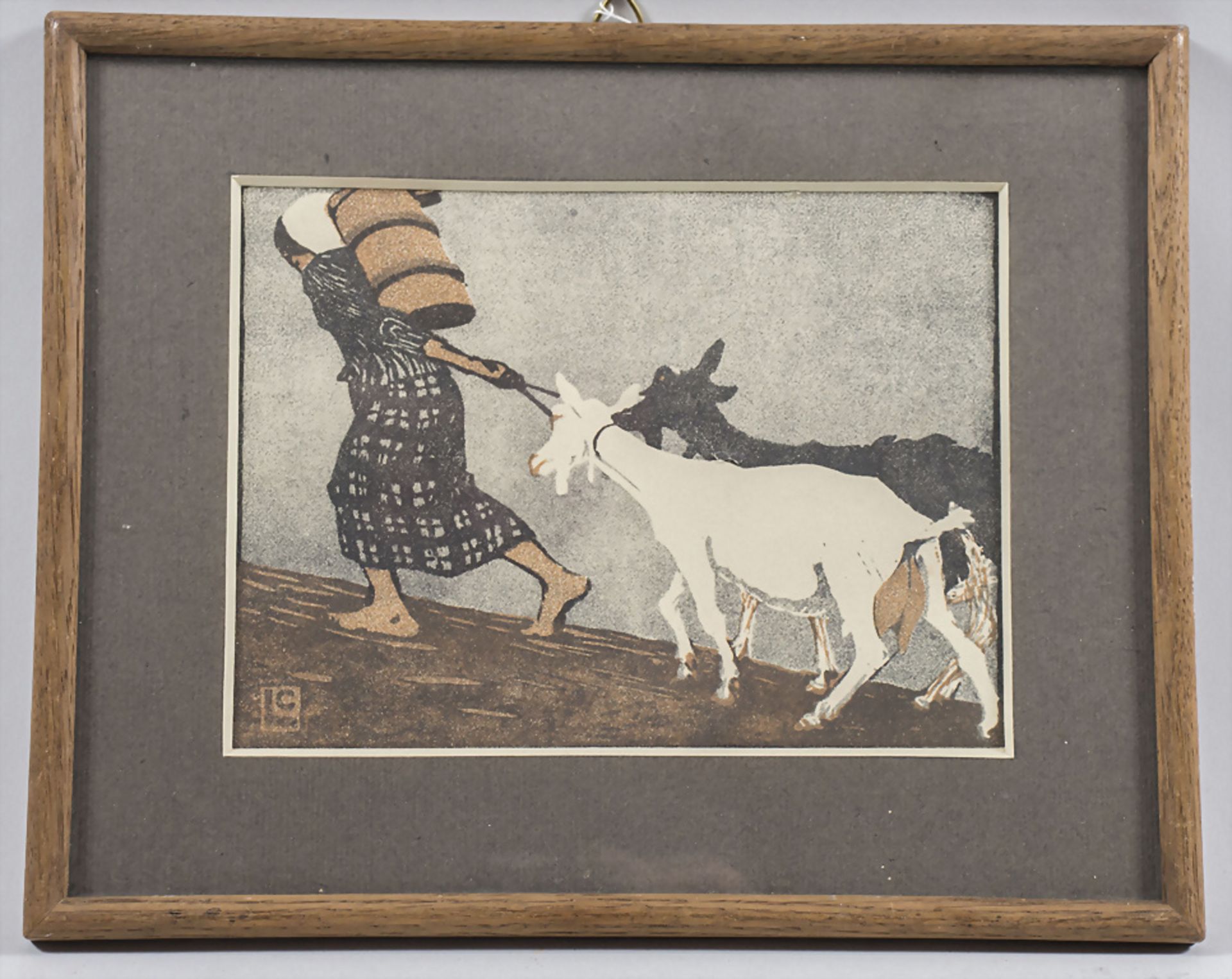 Karl August LINER (1871-1946), 'Ziegenhirtin' / 'The Goatherd' - Bild 2 aus 5