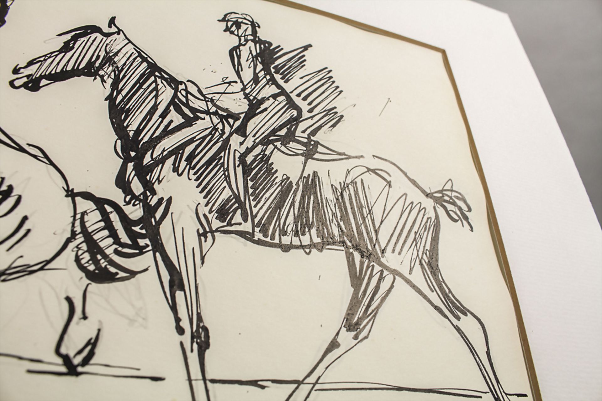 Max LIEBERMANN (1847-1935), zugeschrieben, 'Zwei Reiter' / attributed, 'Two riders' - Bild 6 aus 9