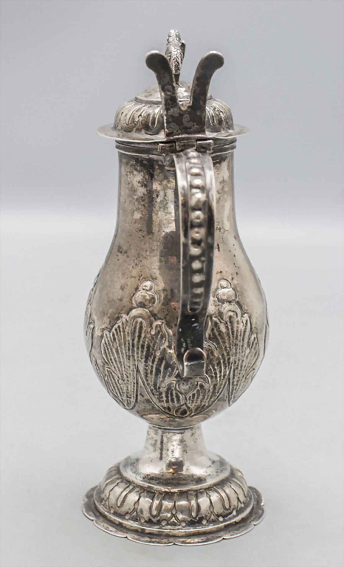 Abendmahlkanne Barock Liturgie / A Baroque silver communion pot, deutsch, um 1740 - Image 4 of 6