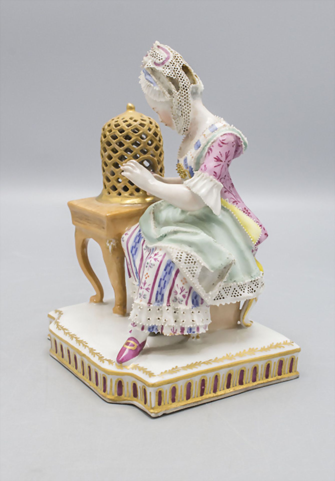 Dame mit Vogelkäfig / A lady with a birdcage, Wien / Vienna, 1847 - Bild 3 aus 6