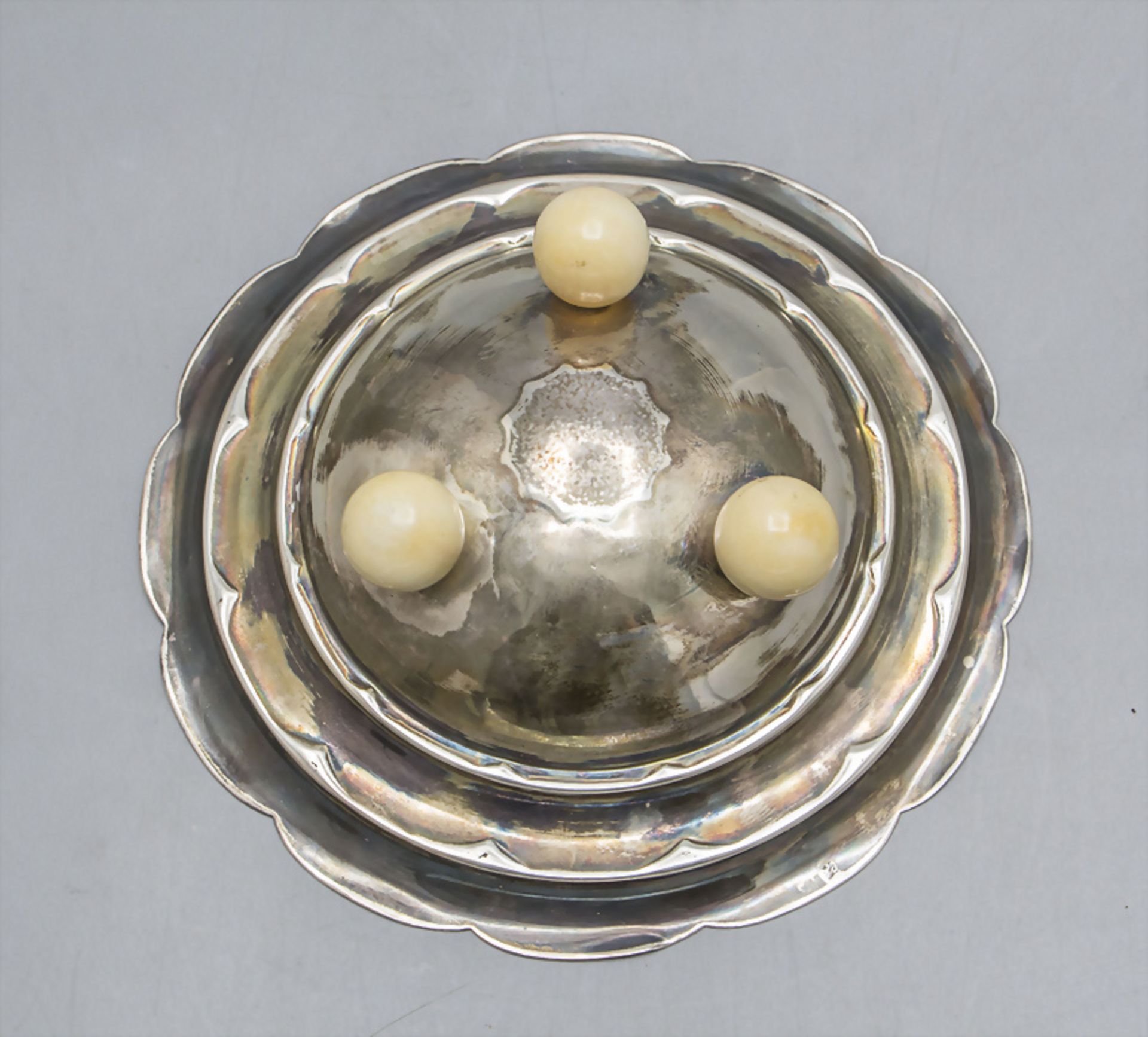 Art Déco Silberschale / An Art Deco silver bowl, Frankreich, um 1900 - Bild 3 aus 4