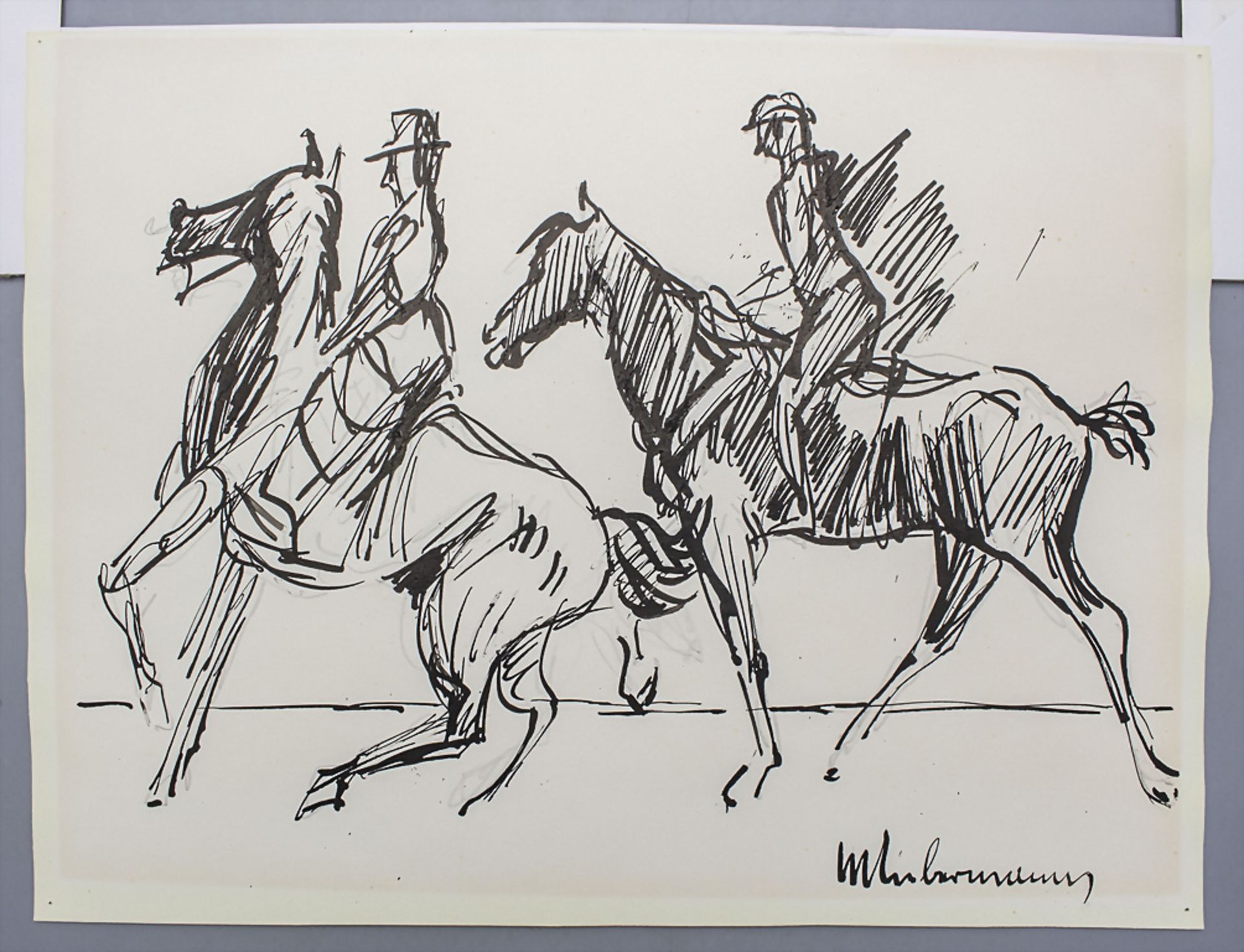 Max LIEBERMANN (1847-1935), zugeschrieben, 'Zwei Reiter' / attributed, 'Two riders' - Bild 2 aus 9