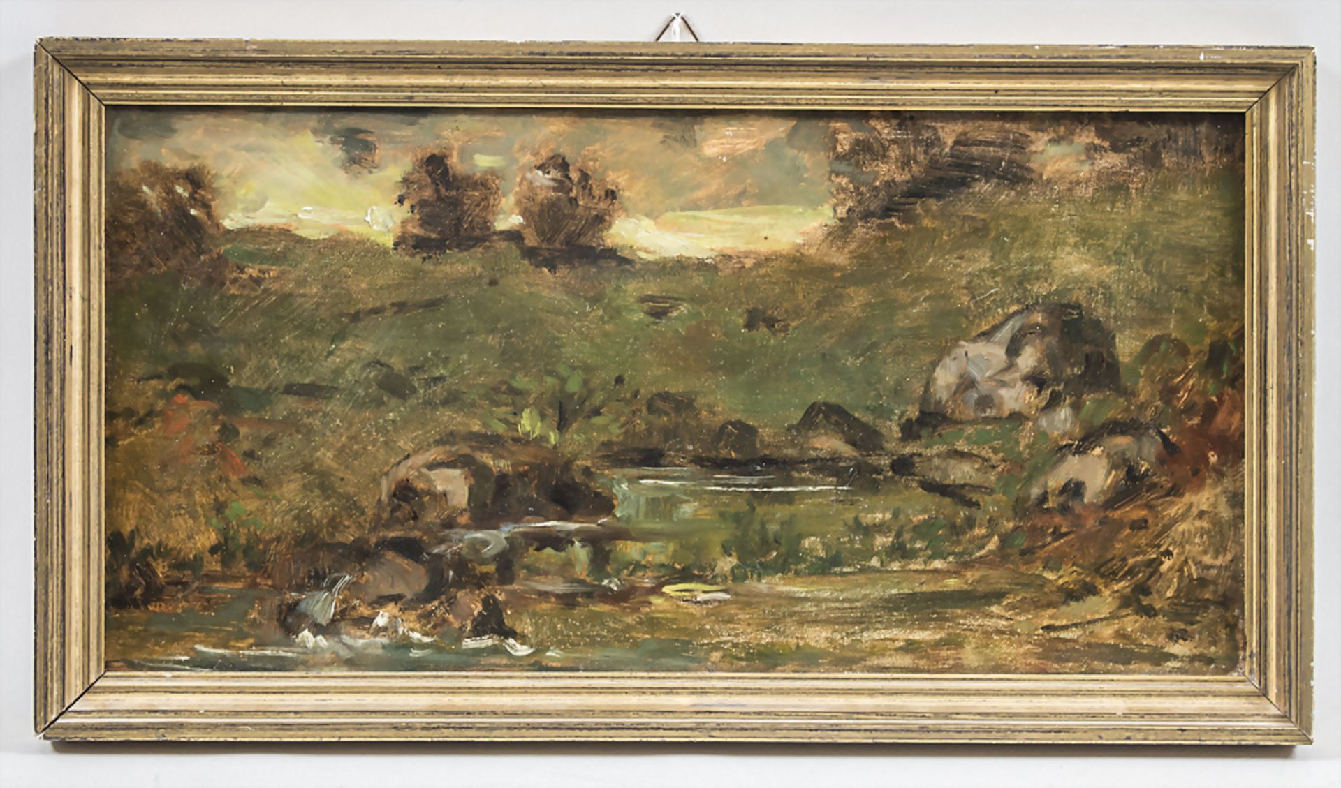 Hans THOMA (1839-1924), zugeschrieben, 'Wasserlauf in Landschaft' / attributed, 'A stream in ... - Image 2 of 4