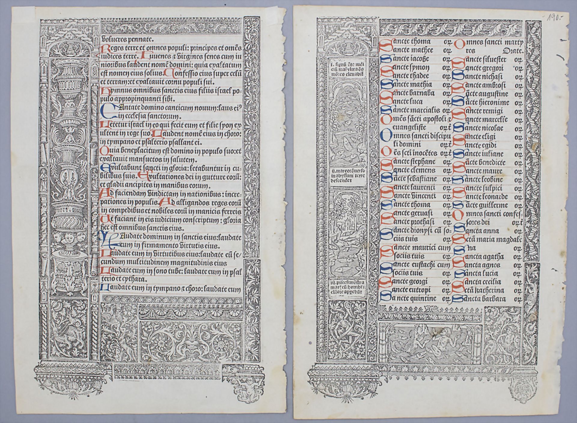 Stundenbuchblatt mit Verkündigungsszene / A book of hours sheet, wohl Frankreich, Ende 15. Jh. - Bild 10 aus 14