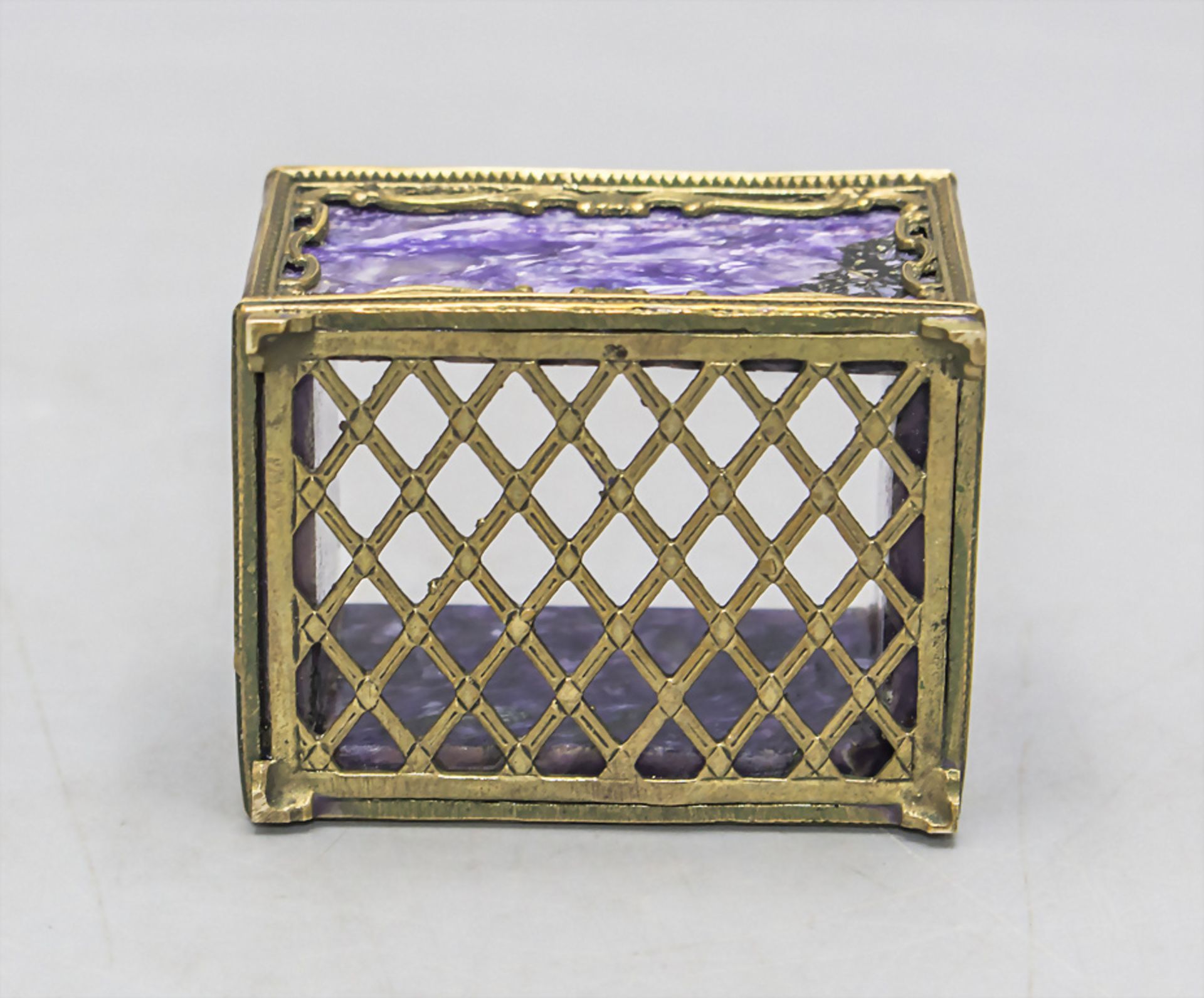 Kleine Potpourri Schatulle / Deckeldose / A small potpourri casket, Russland, wohl 19. Jh. - Image 4 of 5