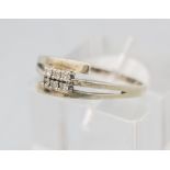 Damenring mit Diamanten / A ladies 8 ct gold ring with diamonds