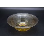 Glasschale / An iridescent lustre glass bowl, Glashütte Eisch, Frauenau, 2. Hälfte 20. Jh.