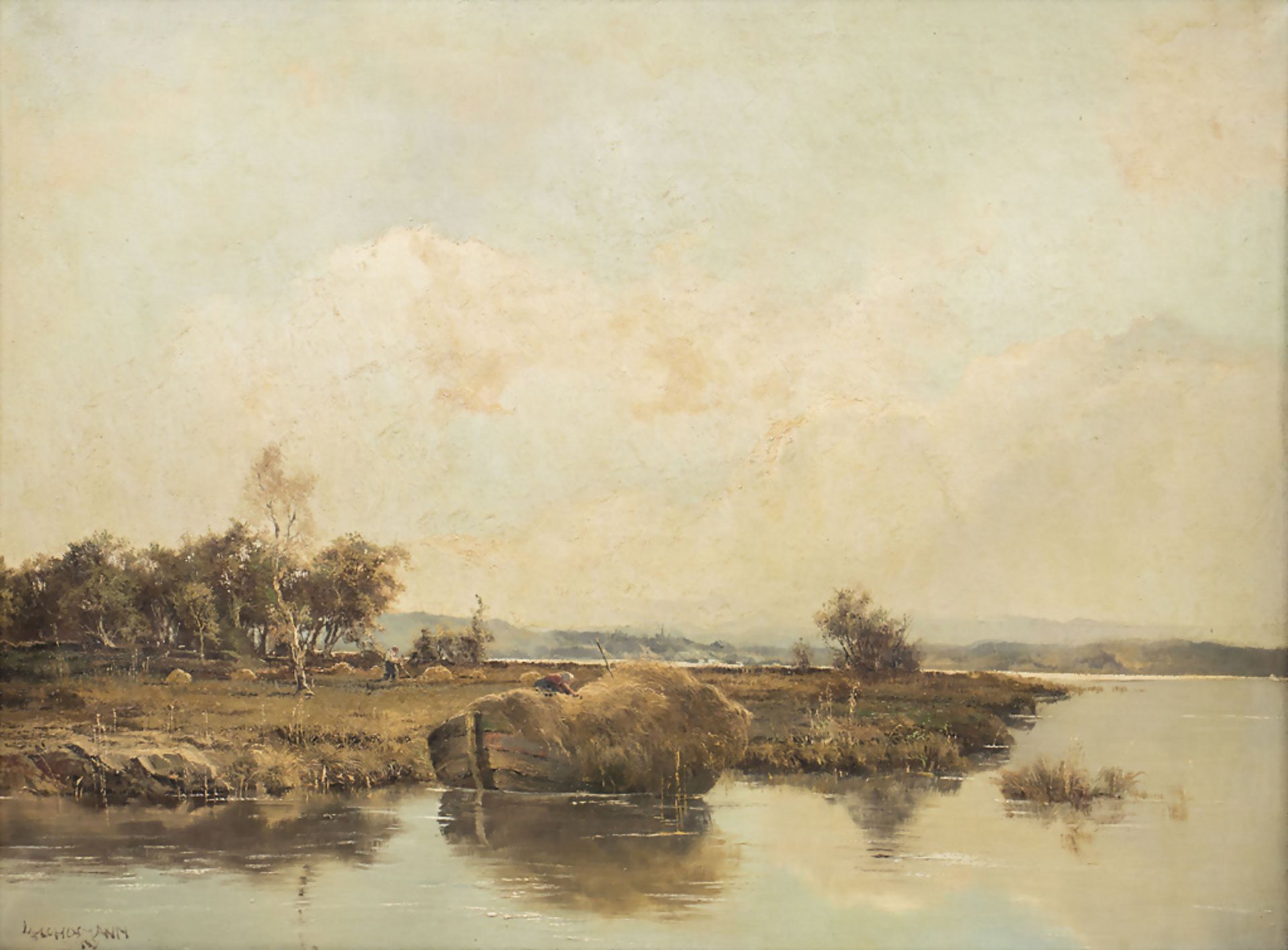 Ludwig GSCHOSSMANN (1894/1913-1988), 'Seelandschaft' / 'A lake landscape'