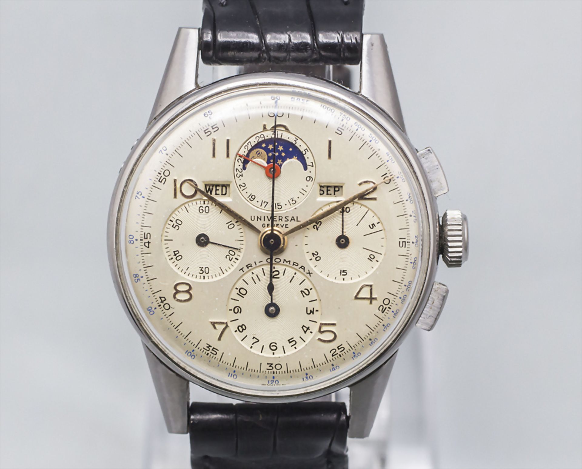 Universal Geneve Tri Compax, Chronograph mit Vollkalender, Geneve/Genf, um 1960