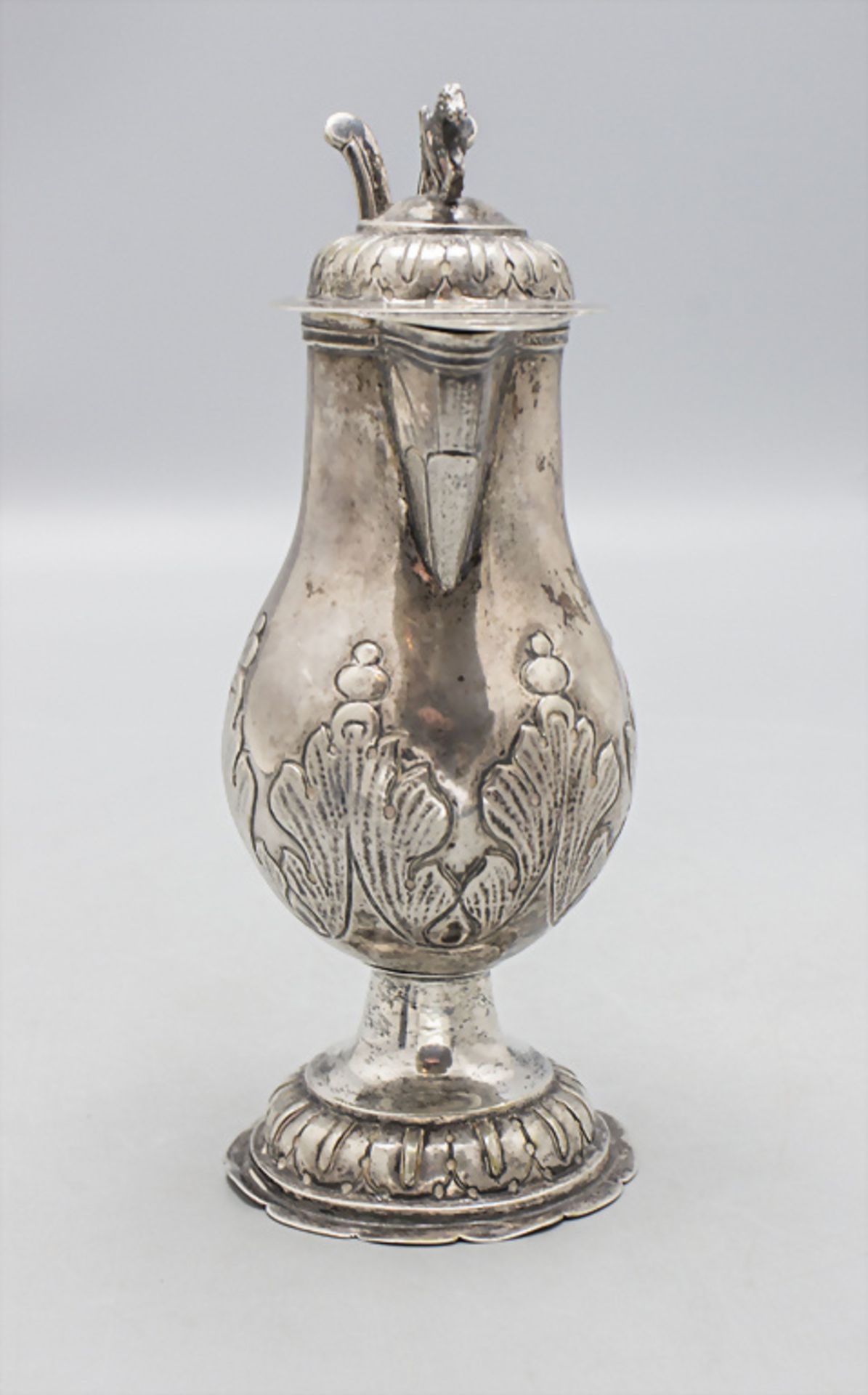 Abendmahlkanne Barock Liturgie / A Baroque silver communion pot, deutsch, um 1740 - Image 3 of 6