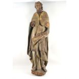 Heiligenfigur / A wooden sculpture of a saint, um 1700