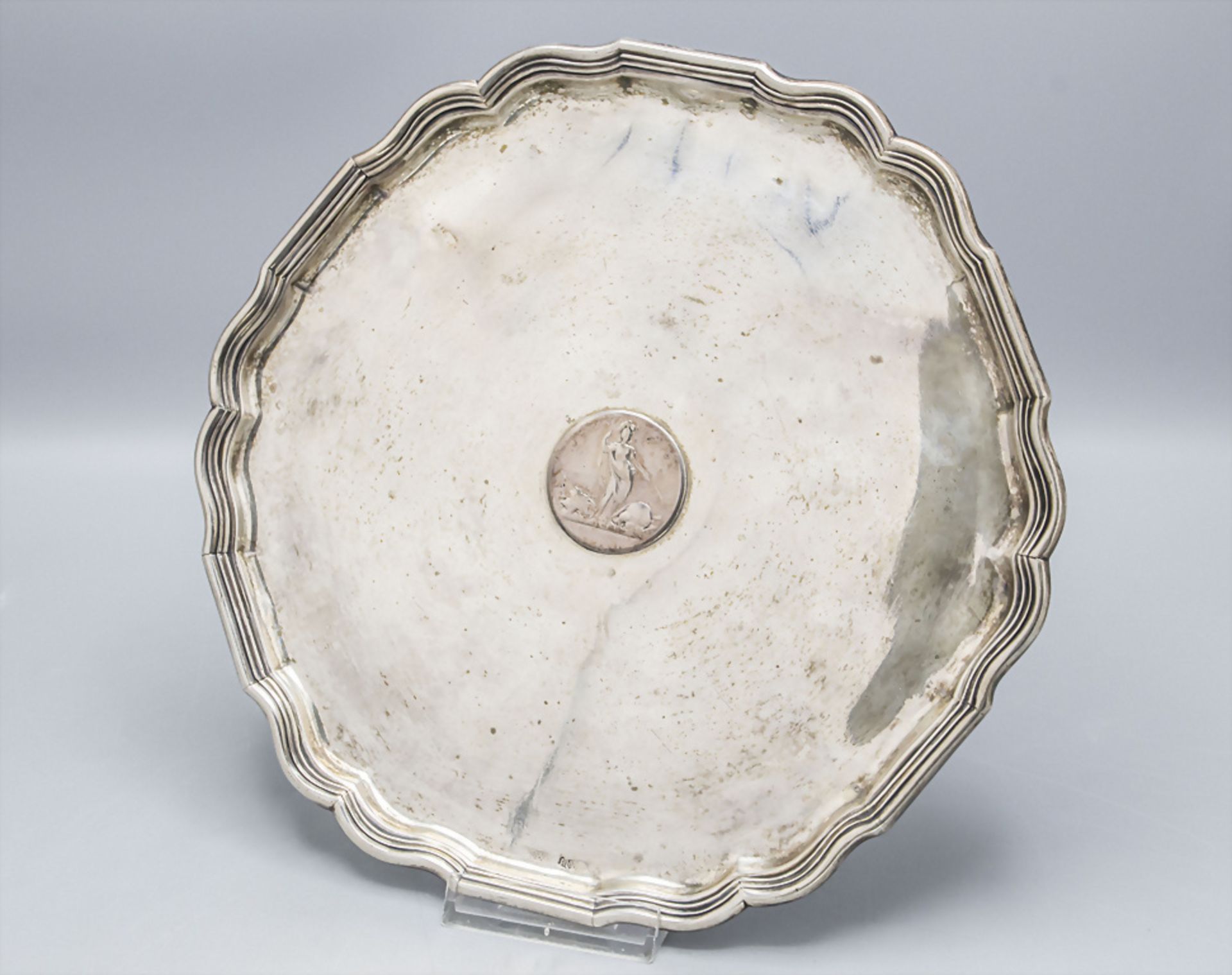 Barock Salver, wohl Mathias Winge, Vejle,um 1770