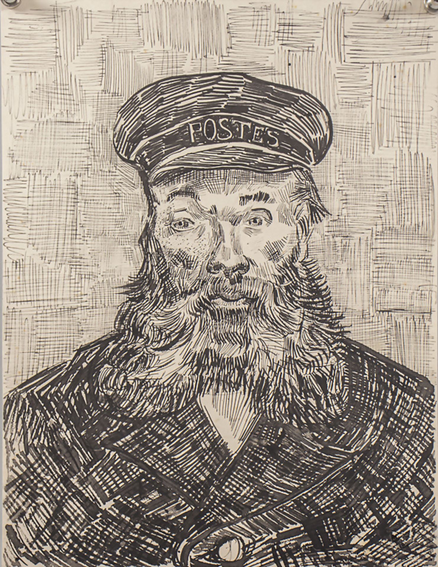 Vincent VAN GOGH (1853-1890), 'Porträt Joseph Rolin', Nachdruck der Marées-Gesellschaft, 1919