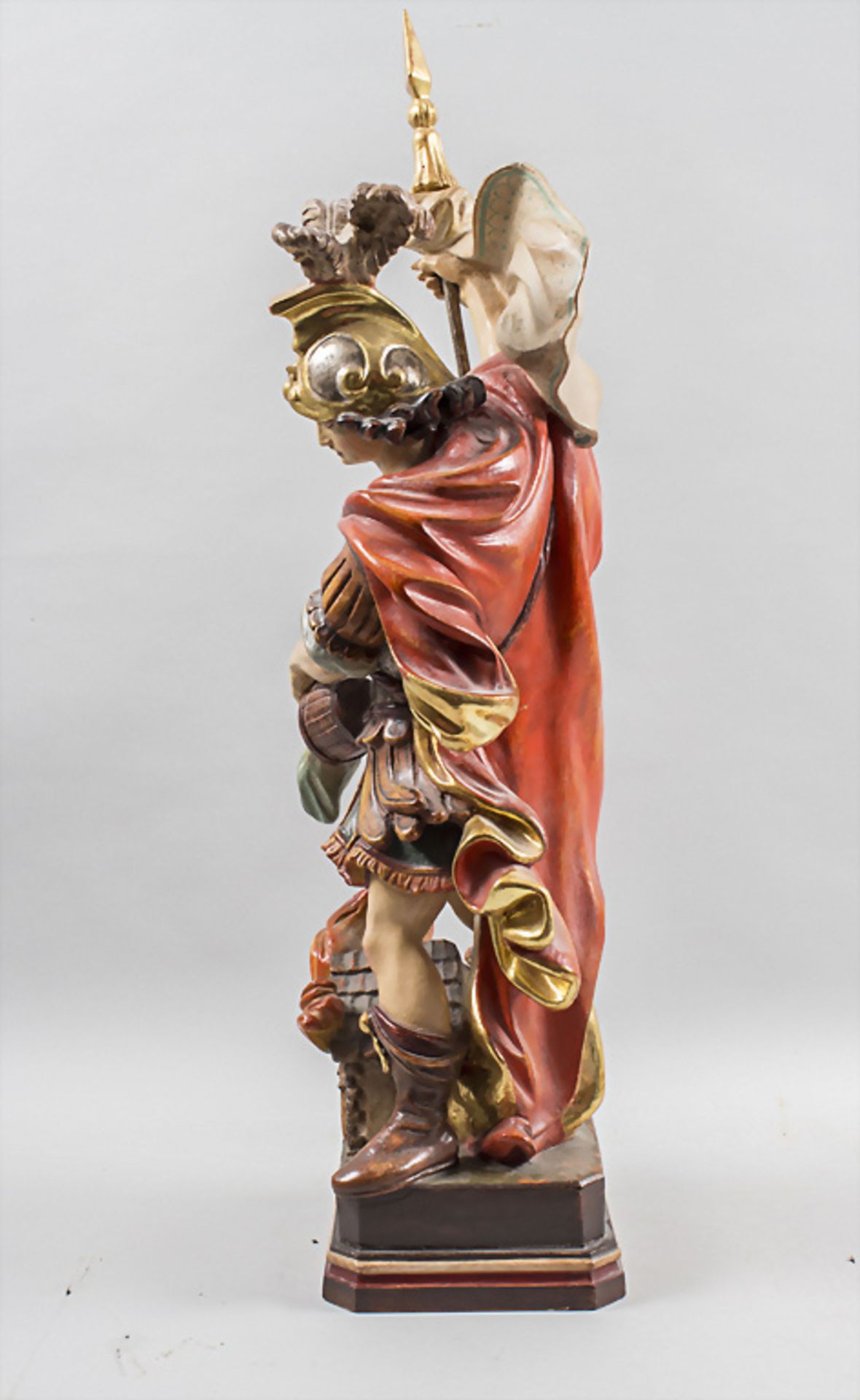 Holzskulptur 'Heiliger Florian' / A wooden sculpture of Saint Florian, Grödner ... - Image 4 of 9