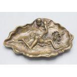 Erotische Jugendstil Bronzeschale / An erotic Art Nouveau vide poche, M. Renou, Frankreich, um 1900