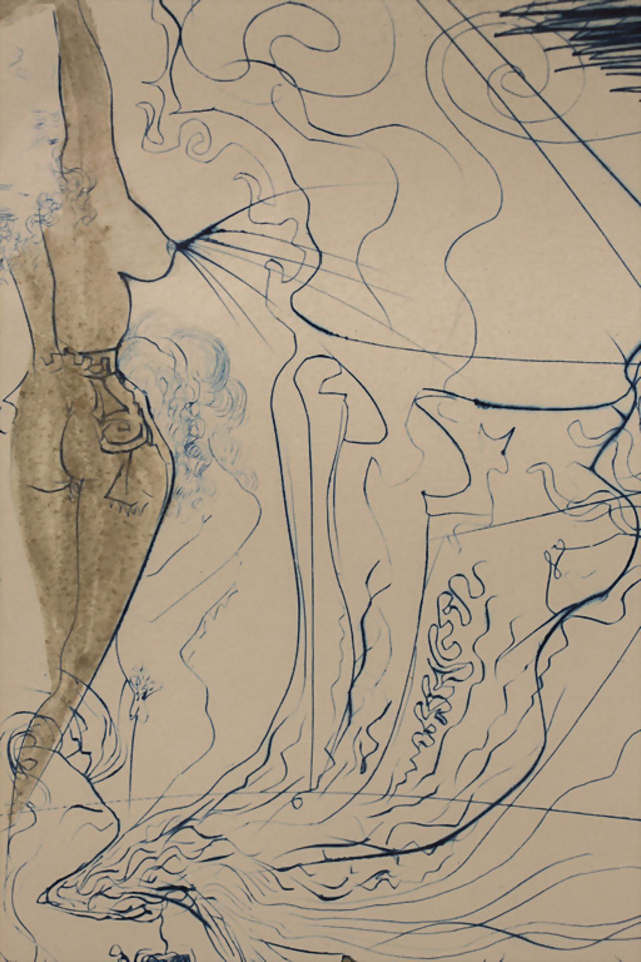 Salvador DALI (1904-1989), 'Landschaft mit Frauenakten und Schwan' / A landscape with female ... - Bild 6 aus 8