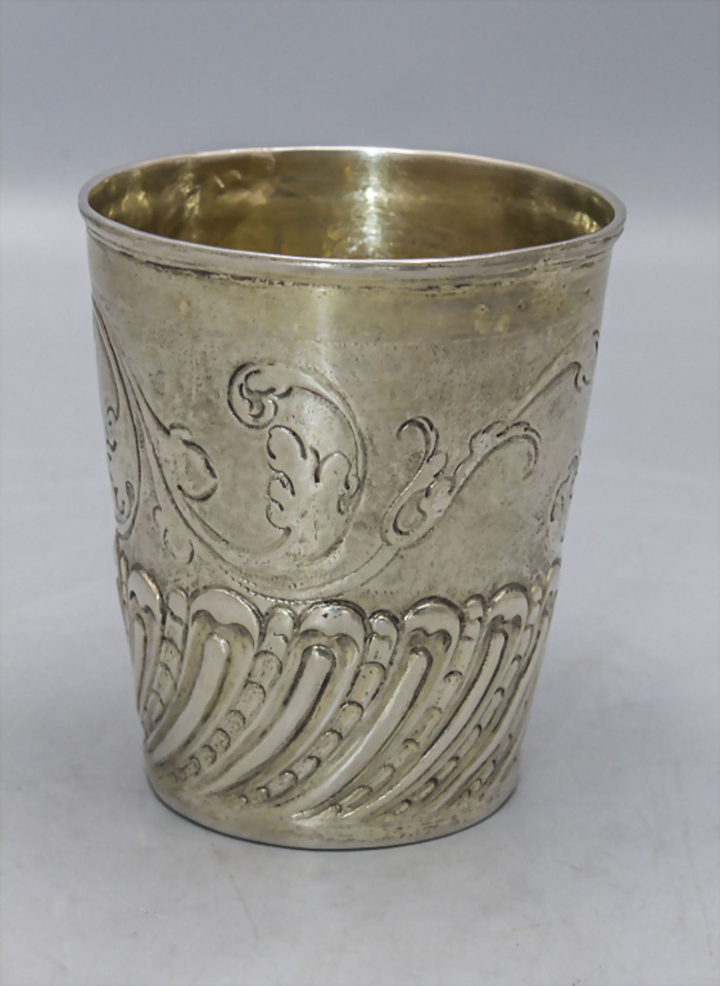 Barock Becher / A Baroque silver beaker, Andreas Schröder, Leipzig/Dessau, um 1710 - Image 3 of 5