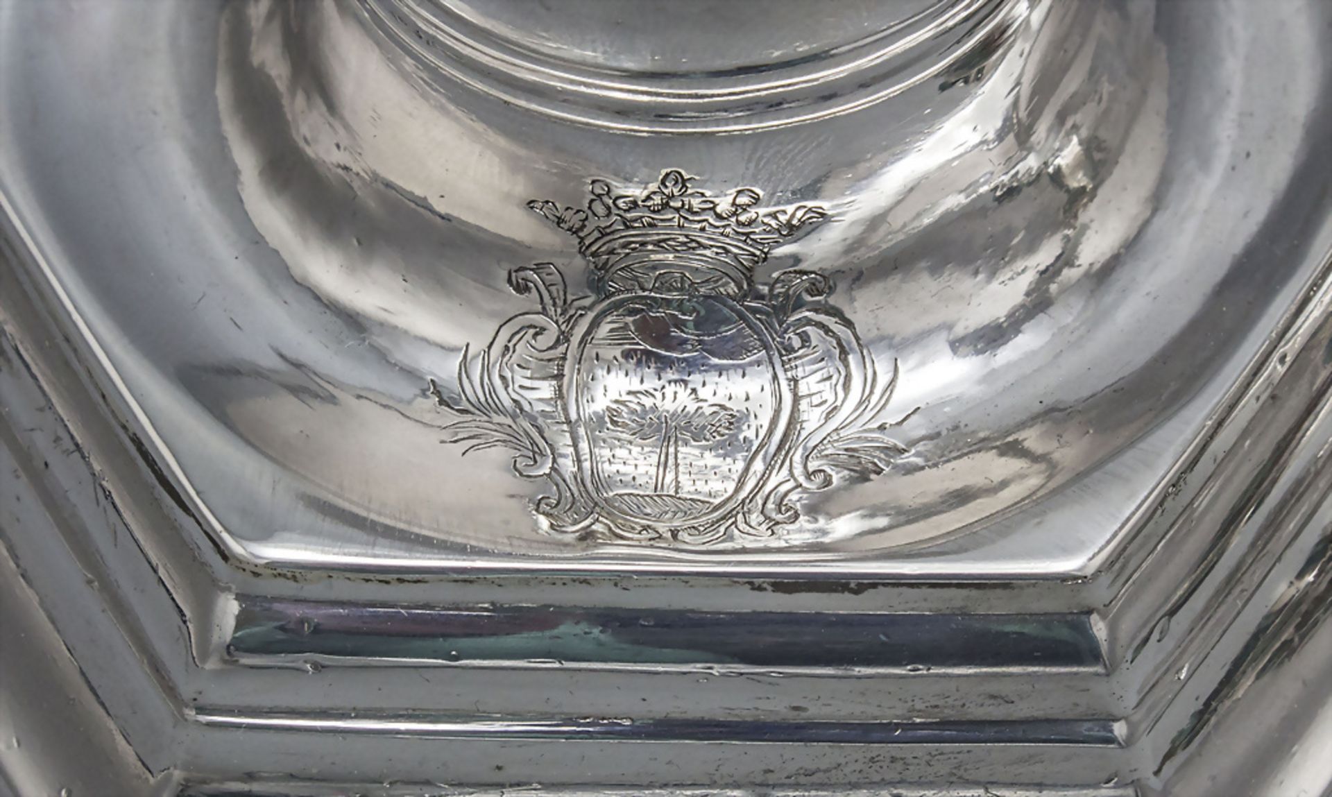 Paar Louis XV Kerzenleuchter / A pair of Louis XV silver candlesticks / Paire de Louis XV ... - Bild 2 aus 8