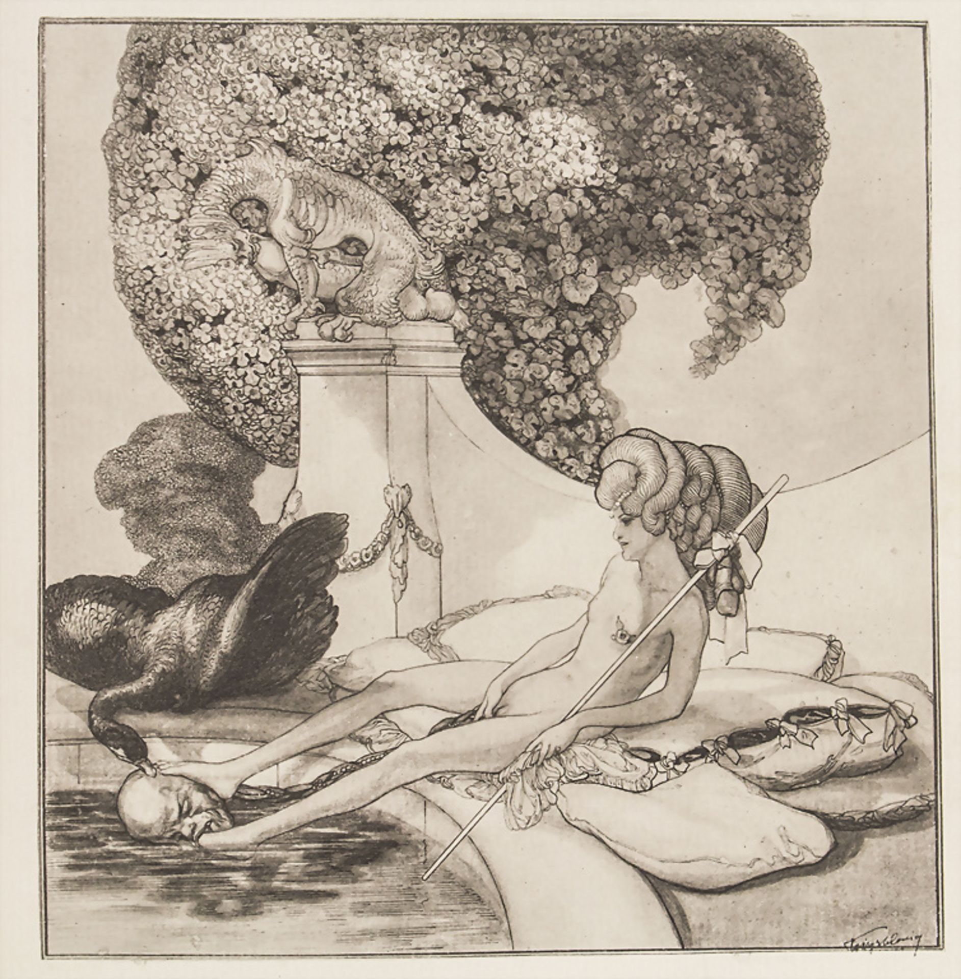 Franz VON BAYROS (1866-1924), Konvolut 6 erotische Grafiken / A collection of six erotic ... - Bild 4 aus 9