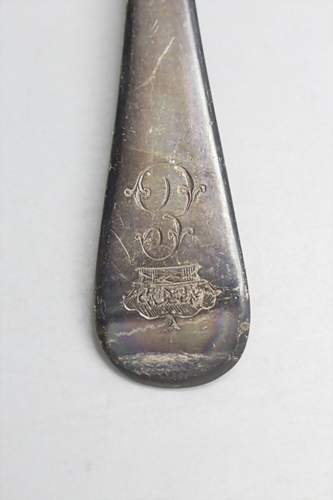 2 Löffel / 2 silver spoons, Solomon Hougham, London, 1806 - Bild 3 aus 4