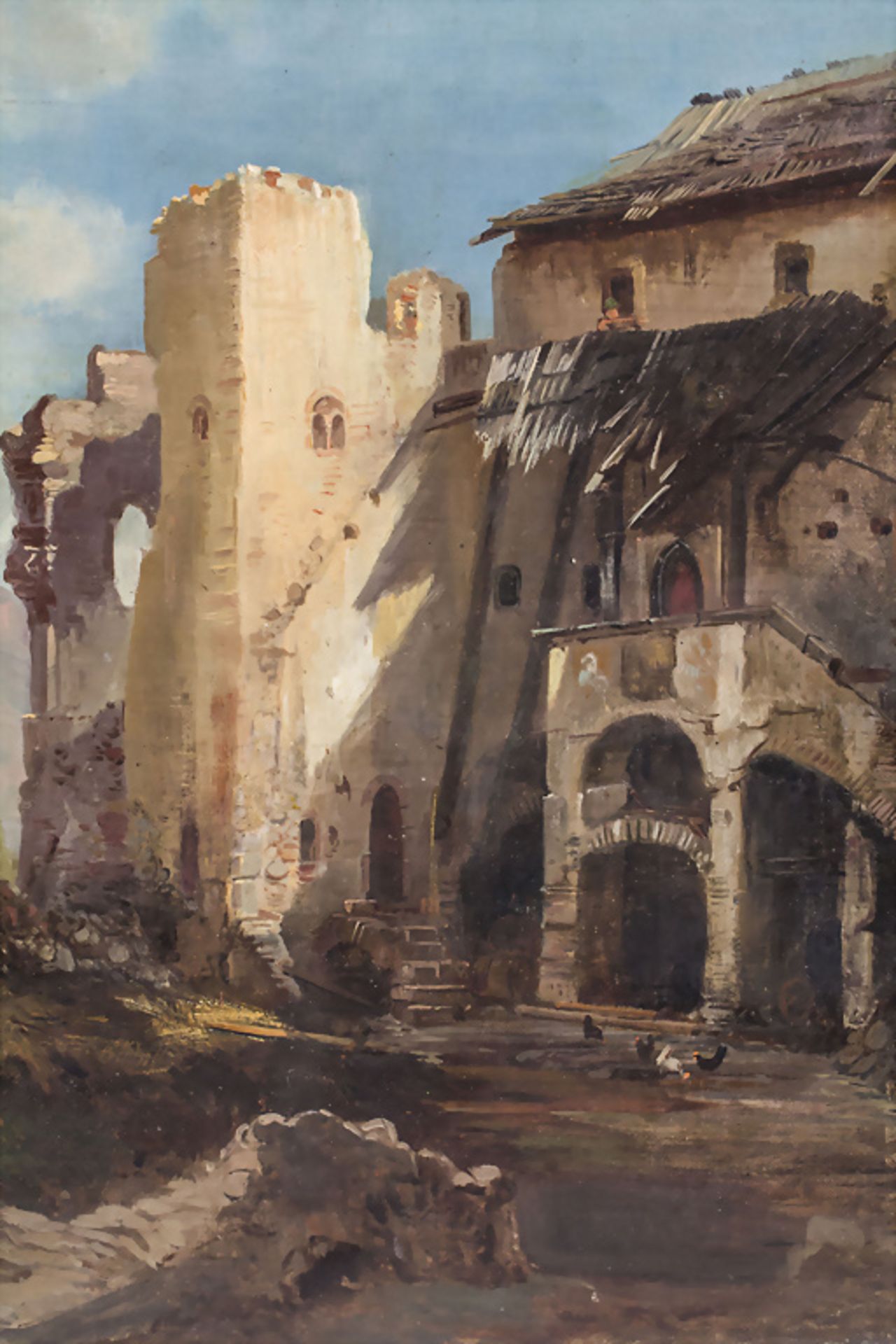 Unbekannter Künstler des 18./19. Jh., 'Ruine einer Klosteranlage' / 'Ruins of a monastery'