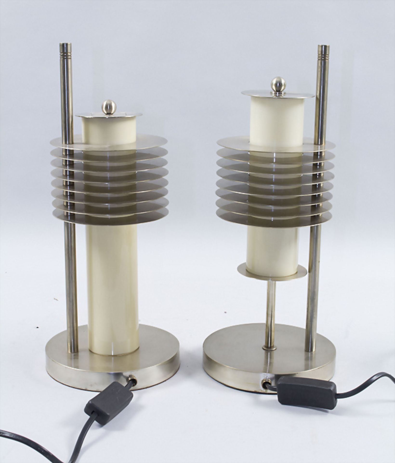 Paar Art Déco Tischlampen / A pair of Art Deco table lamps - Bild 3 aus 6