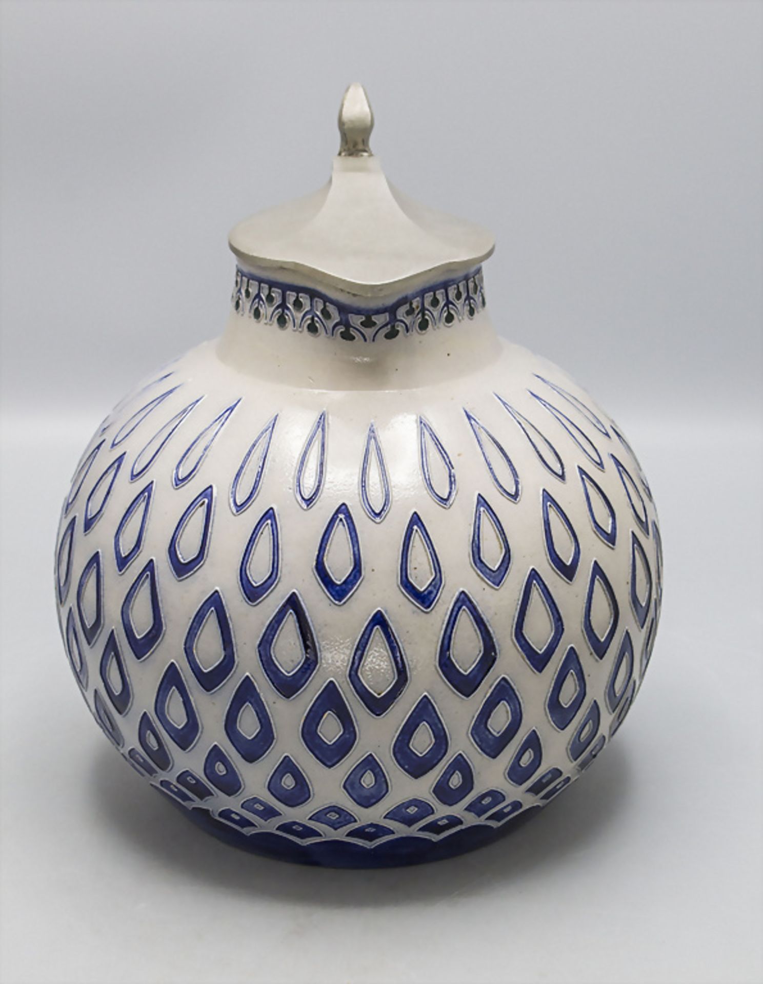 Jugendstil Steinzeug Schenkkrug / An Art Nouveau stoneware jug, Richard Riemerschmid ... - Bild 2 aus 5