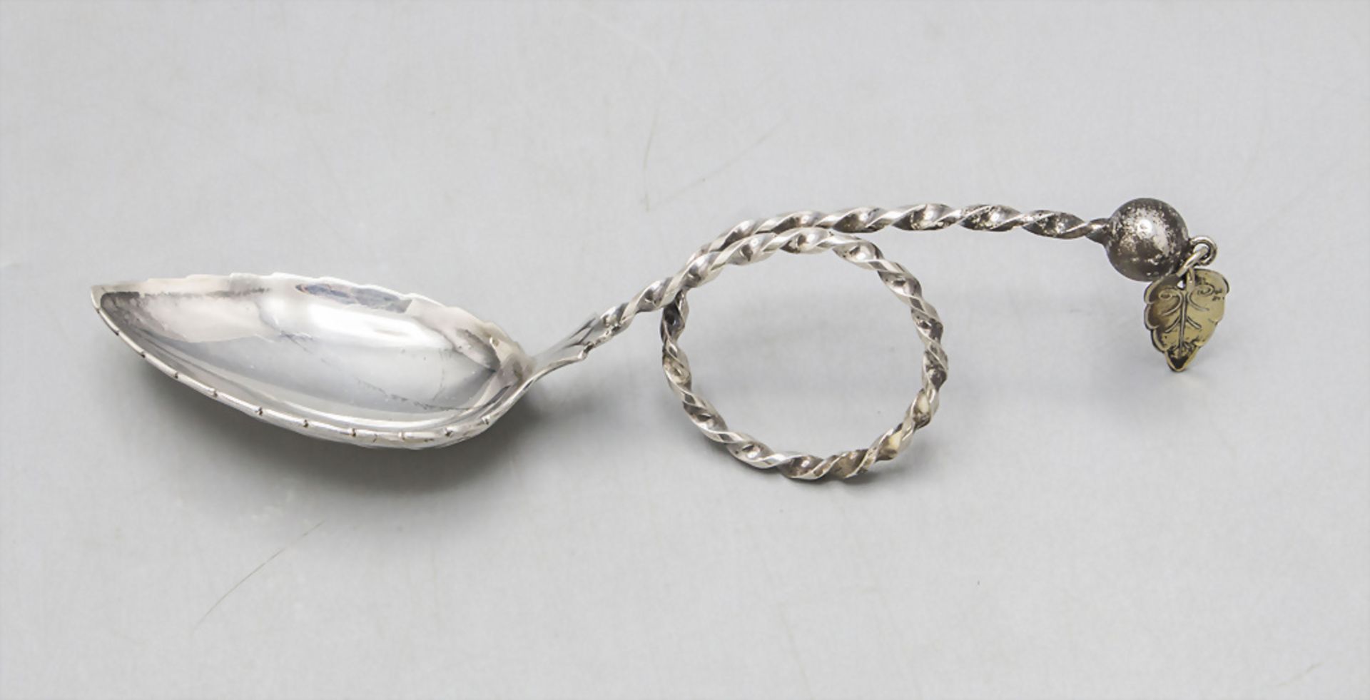 Löffel für Teedose / An silver tea caddy spoon, Norwegen, 20. Jh.