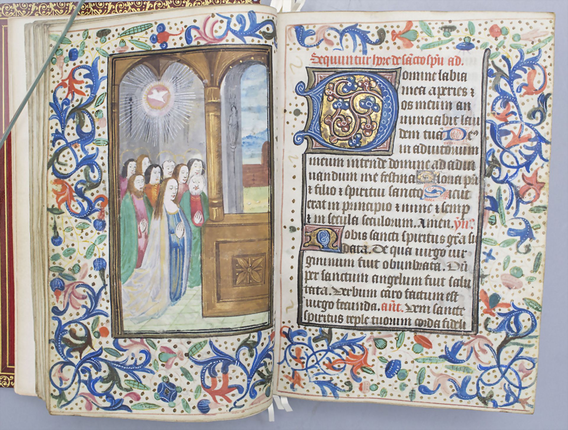 Pracht-Manuskript, Stundenbuch / A gothic splendid book of hours with illuminations, wohl ... - Bild 13 aus 33