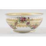 Schale mit Blumenmalerei / A bowl with flowers, Sabanin, Ratkovo, Russland, Ende 19. Jh.