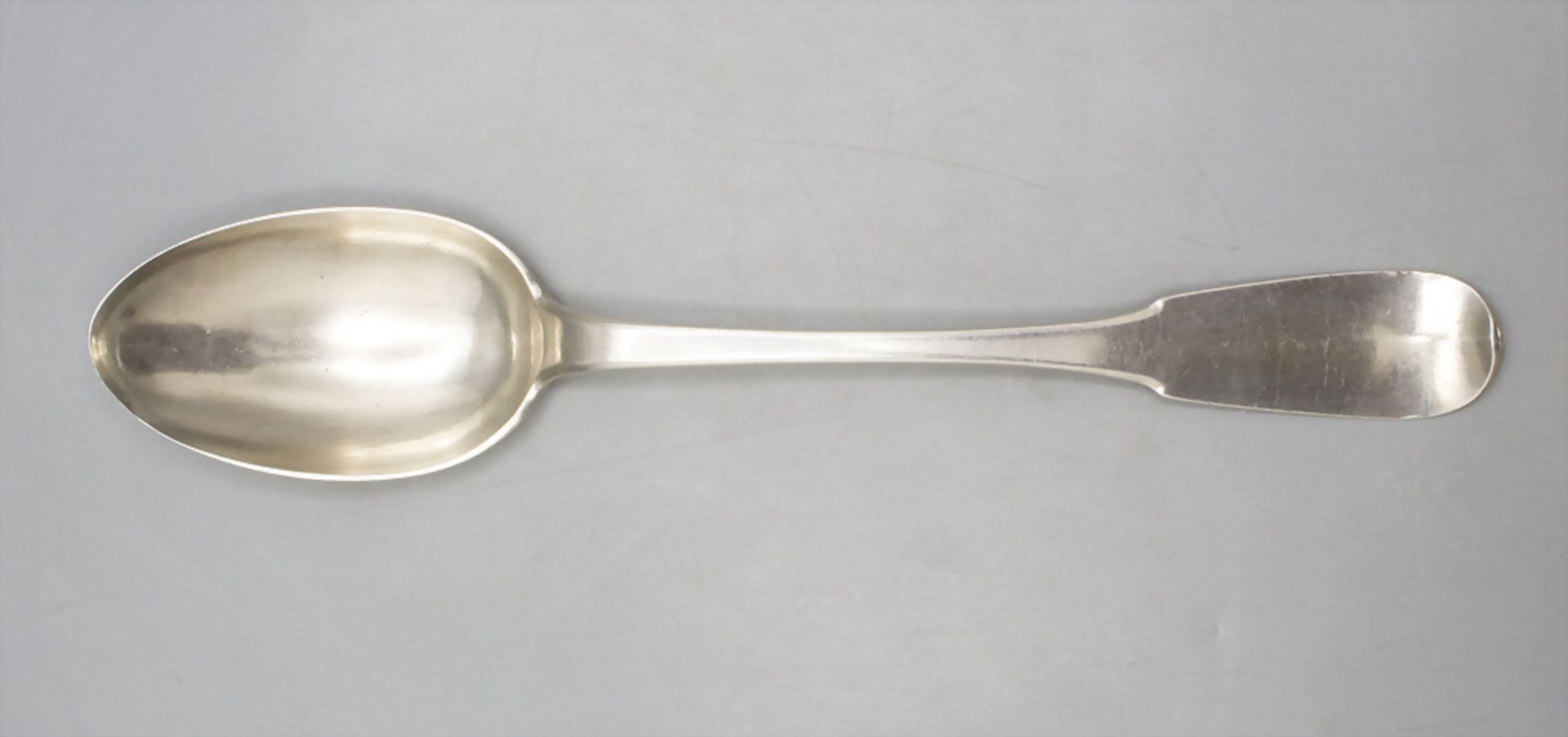 Ragout Löffel / Cuillère à ragout en argent massif / A large silver serving spoon, David ... - Image 4 of 4