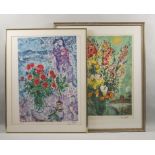 Marc CHAGALL (1887-1985), Zwei Farblithographien / Two color lithographs