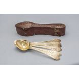6 Teelöffel / 6 silver spoons, Jean Louis Büttner, Straßburg/Strasbourg, um 1800