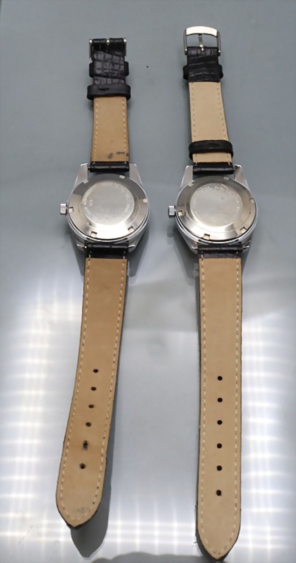 Zwei Herrenarmbanduhren / Two men's wristwatches, Corcel - Bild 4 aus 7
