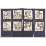 Franz VON BAYROS (1866-1924), Album 8 erotische Grafiken / An album with 8 erotic graphics