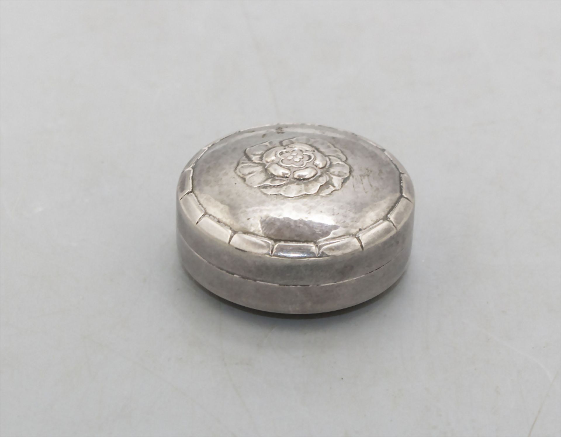 Pillendose Nr. 79 / A silver pill box No. 79, Georg Jensen, Copenhagen, nach 1945