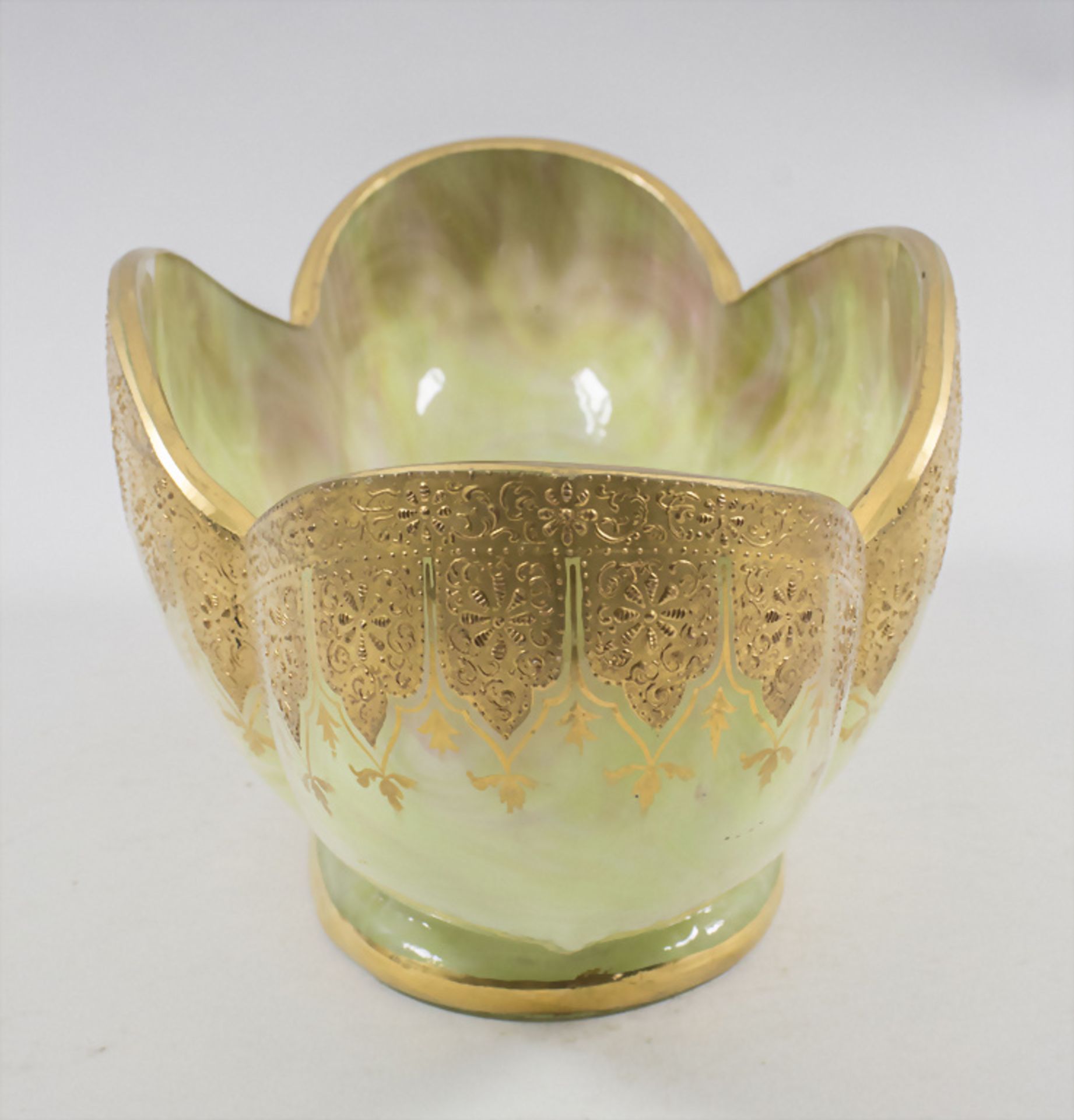 Große Jugendstil Karneol-Schale / A large glass bowl, Johann Loetz Witwe, Klostermühle, um 1890 - Bild 2 aus 7