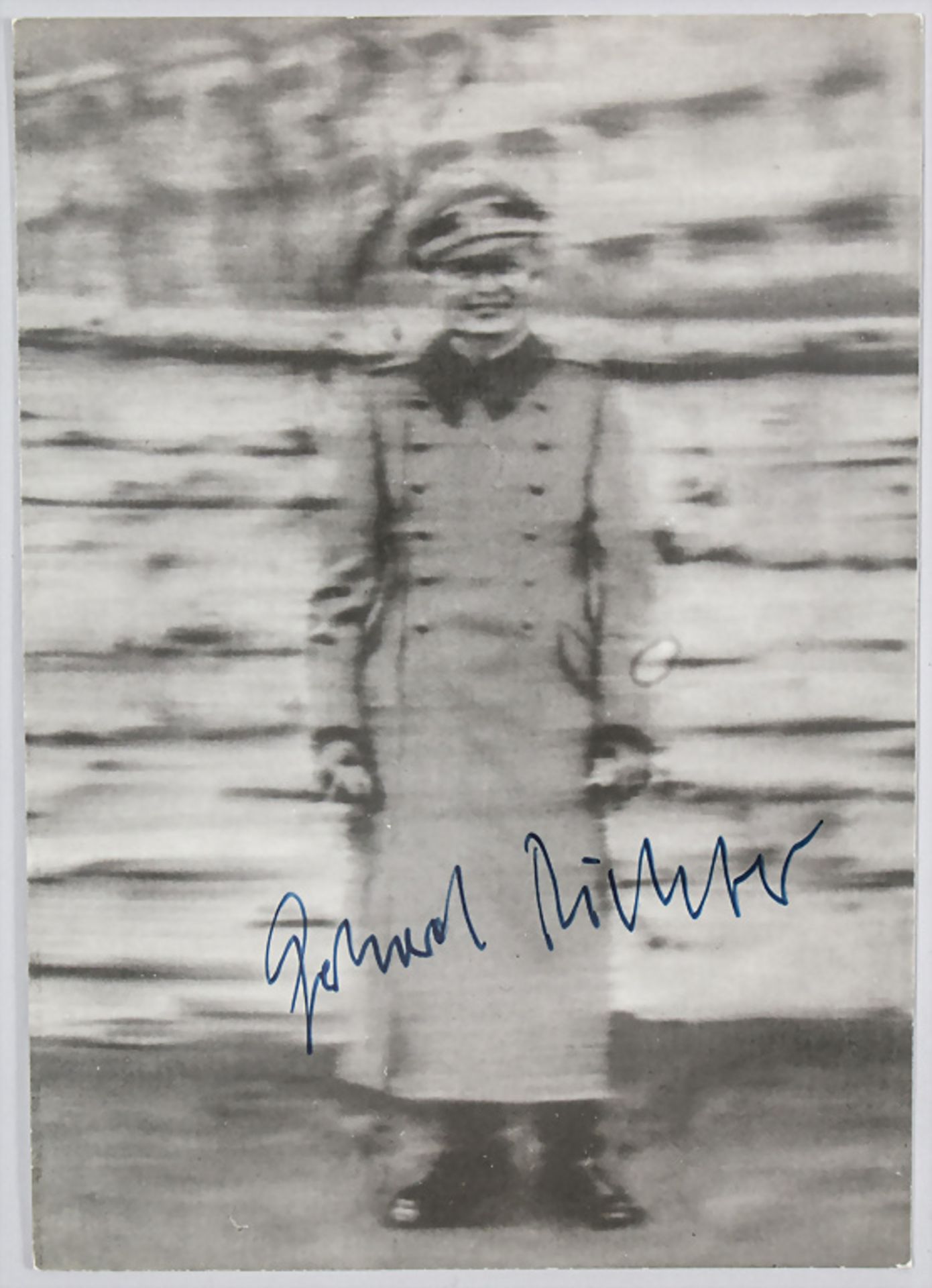 Gerhard RICHTER (*1932), Autograph auf Postkarte 'Onkel Rudi'