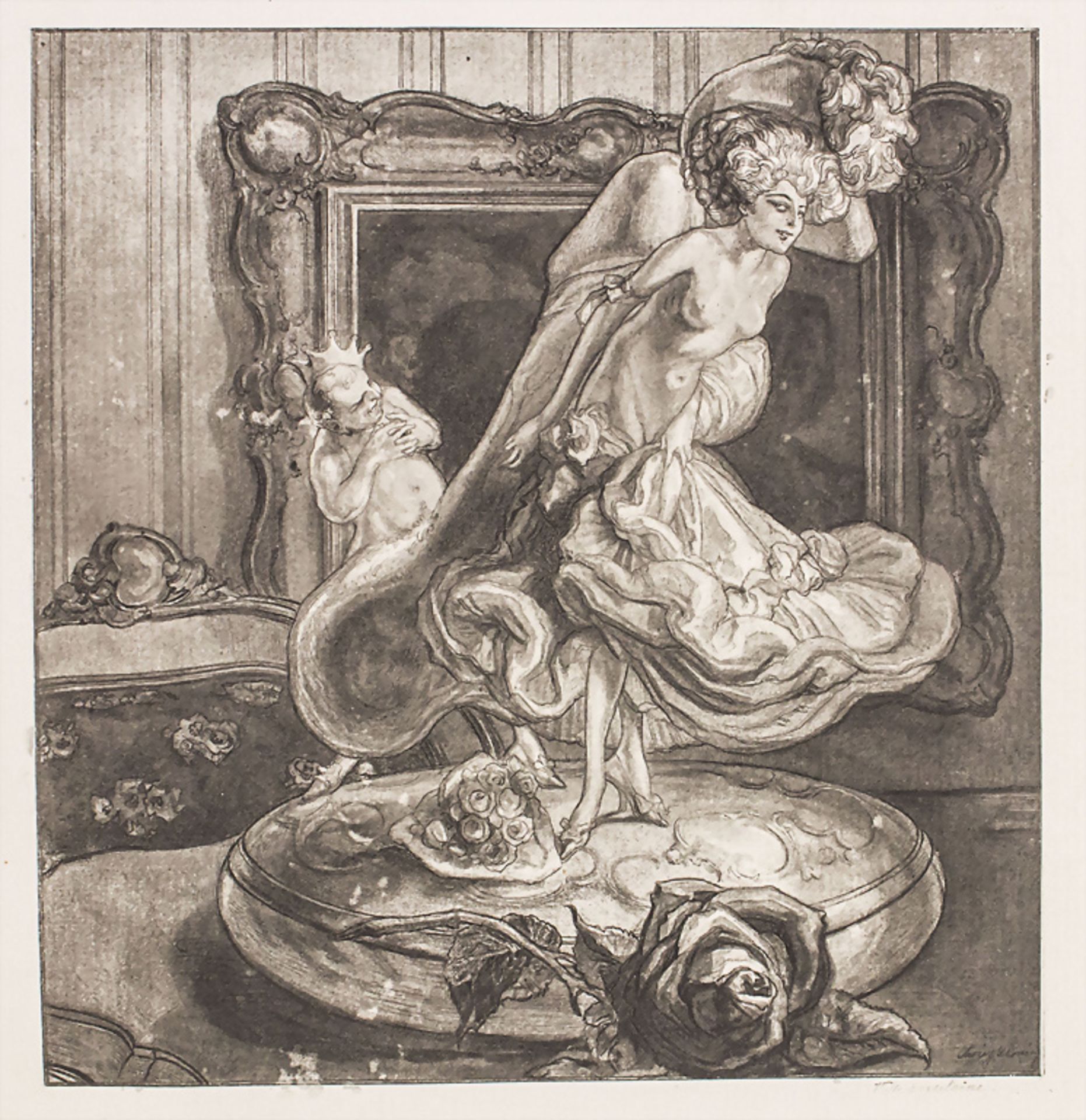 Franz VON BAYROS (1866-1924), Konvolut 6 erotische Grafiken / A collection of six erotic ... - Bild 6 aus 9