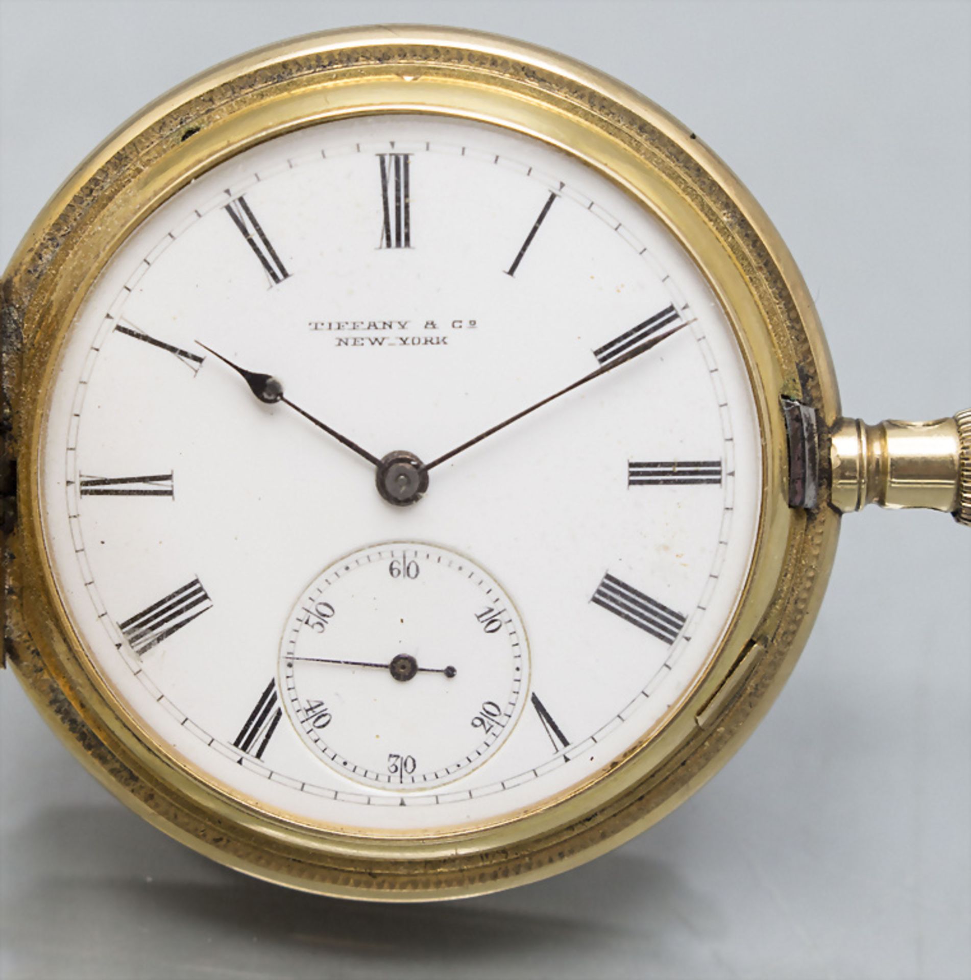 Savonette Taschenuhr / An 18 ct gold pocket watch, Tiffany & Co., New York, um 1910 - Image 7 of 7