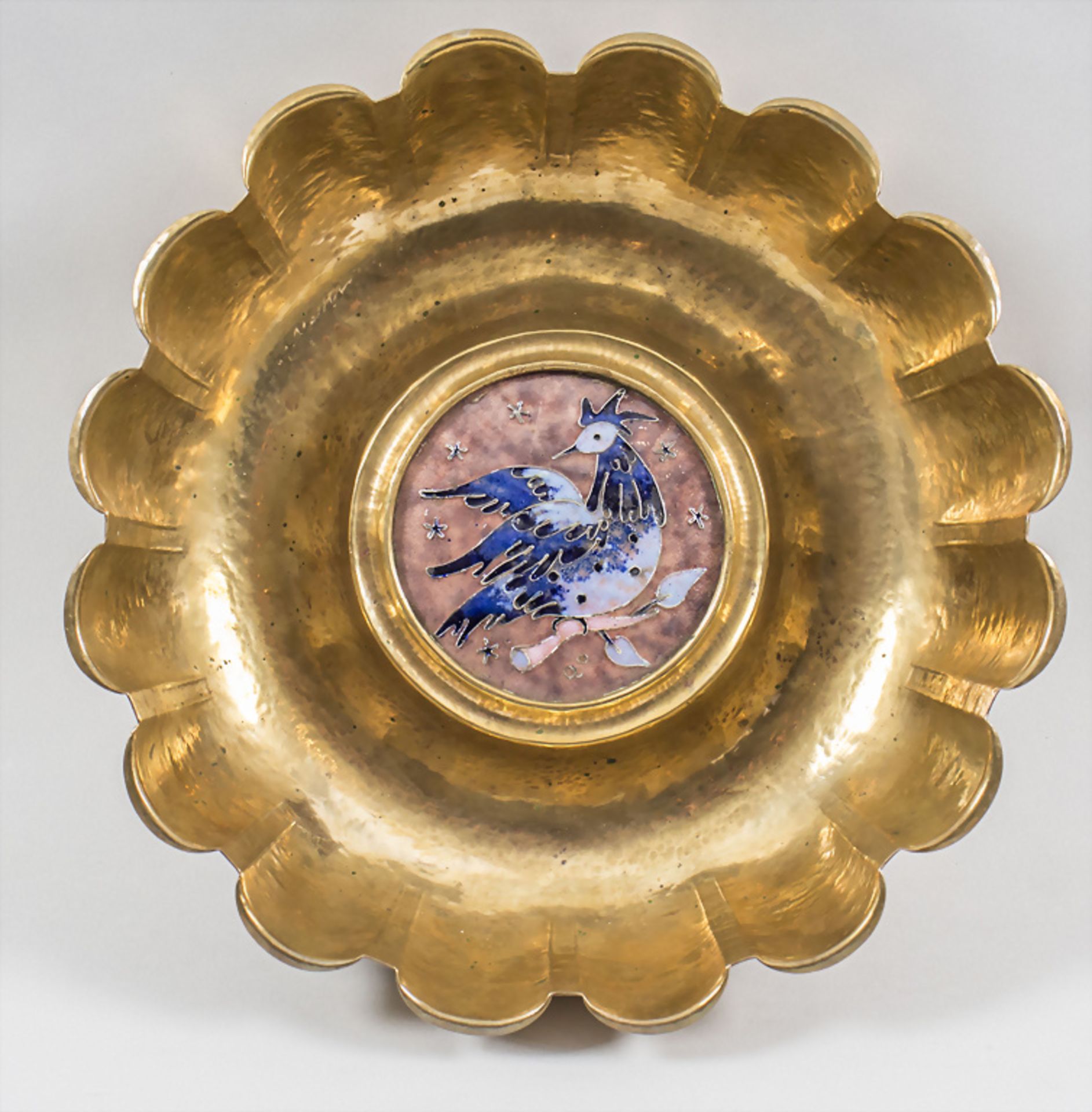 Zierschale / A decorative brass bowl, F. Jacques, Brüssel, um 1955
