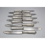 10 Barockmesser / 10 Baroque silver knives, Wien, um 1770