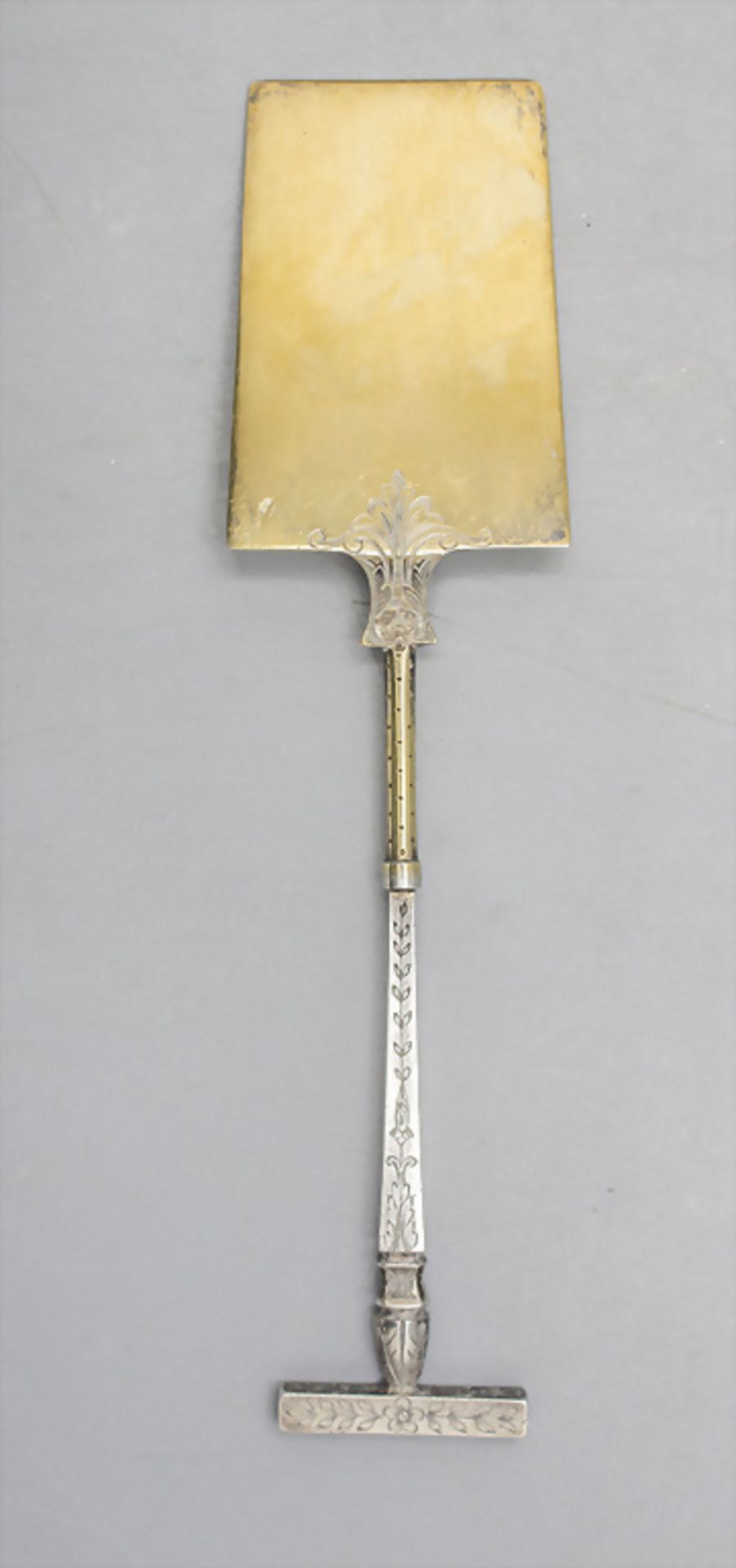 Heber in Form eines Spaten für Gebäck, Pasteten und Petit Fours / A spade shaped silver ... - Image 2 of 4