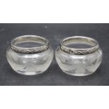 Paar Gewürzschälchen / Salieren / A pair of salt cellars, Saglier Freres & Cie., Paris, um 1897