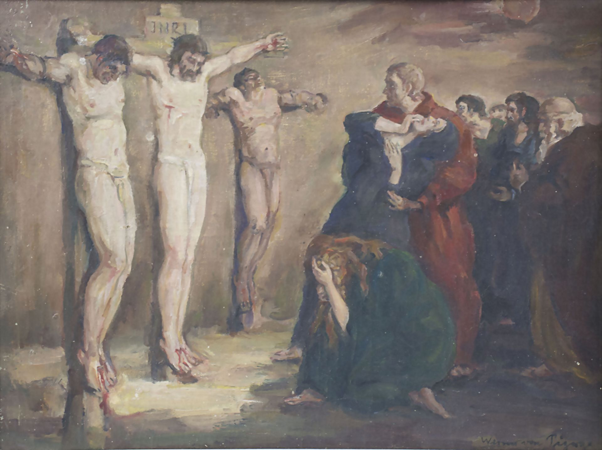 Werner VON PIGAGE (1888-1959), 'Kreuzigungsszene' / 'Crucifixion scene', um 1937