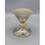 Art Déco Abendmahlkelch mit Patene / A silver Art Deco communion chalice, Frankreich, um 1930