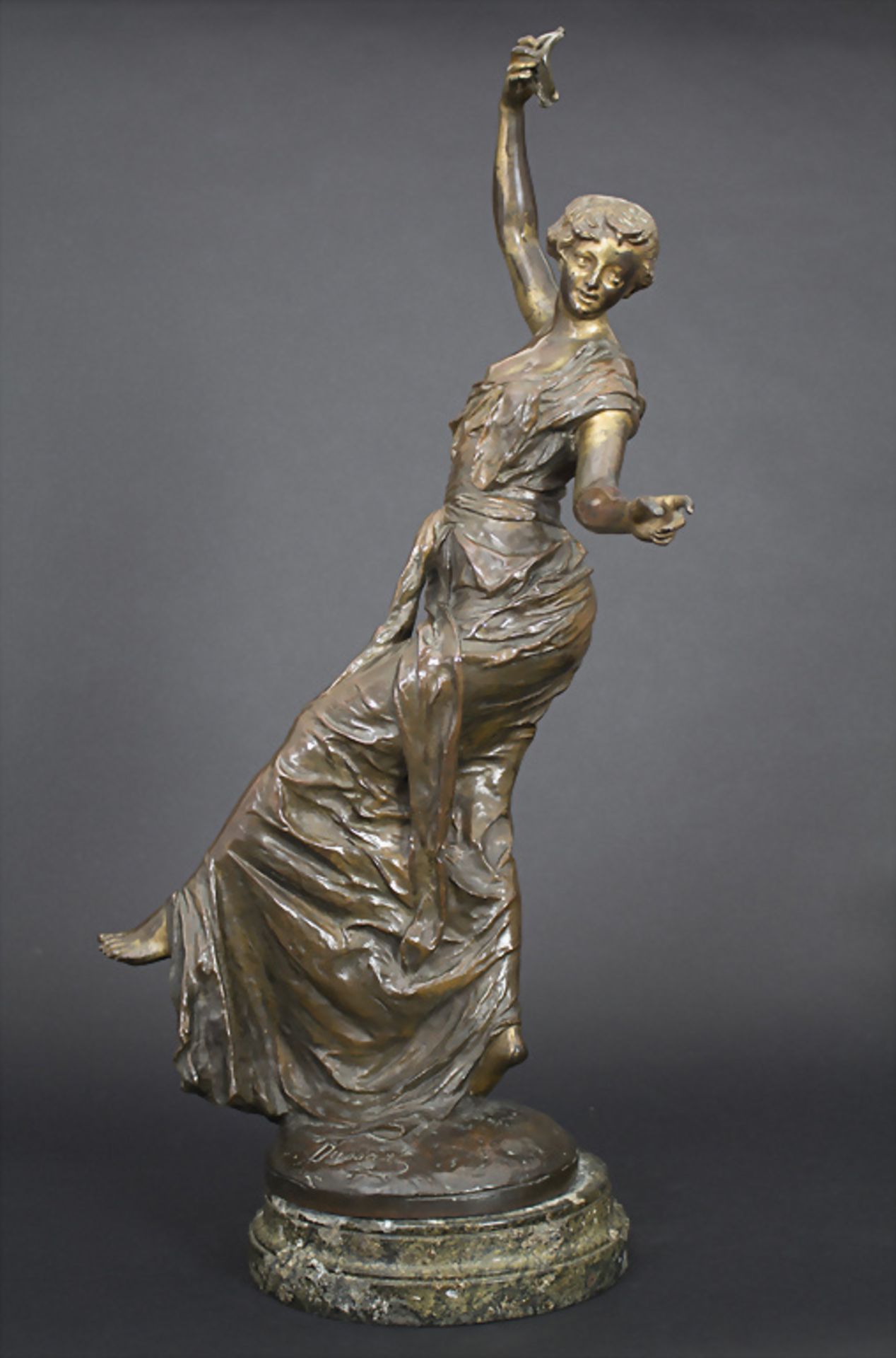 Gustave Dussart (Lille 1875 -1952 Amiens), Bronzeplastik 'Der Tanz', Frankreich, um 1890